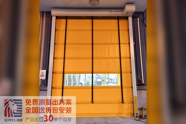 苏州传动设备工作车间堆积式快速门项目