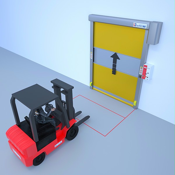 西朗门业快速门地磁开启