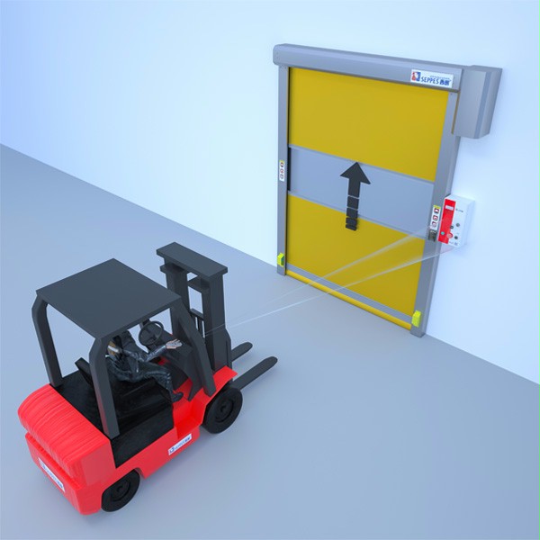 西朗门业快速门遥控开启