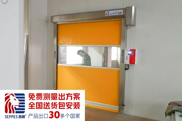 石家庄药厂不锈钢快速门项目 石家庄药厂不锈钢快速门项目
