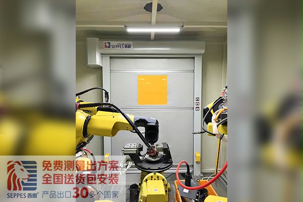 上海电气机器人手臂间防护快速门项目 上海电气机器人手臂间防护快速门项目