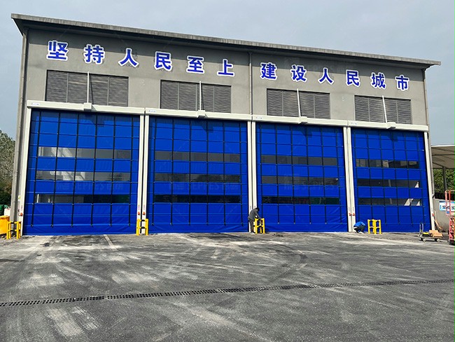 西朗门业堆积式抗风快速卷帘门 西朗门业堆积式抗风快速卷帘门